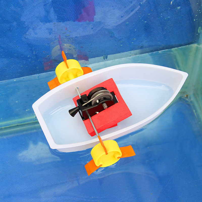 2019 Science Experiments Toys Handmade Paddle Wheel Ferry 